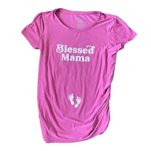Maternity shirt cinched side’s stretchy material - Picture 1 of 4